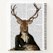 Hirschportrait Notizblock (Rückseite)