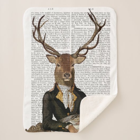 Hirschportrait Sherpadecke (Vorderseite)