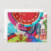 Hirschpostkarte Postkarte (Vorne/Hinten)