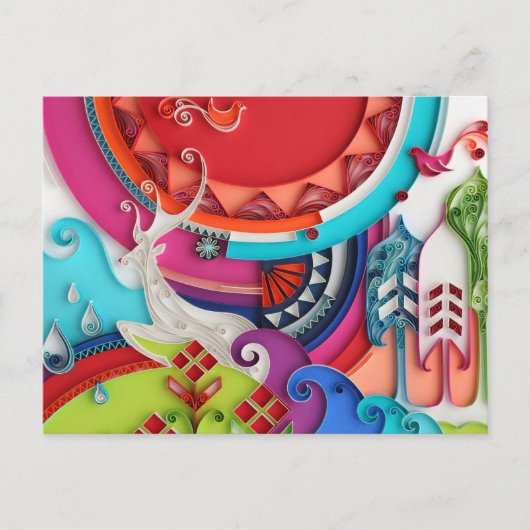 Hirschpostkarte Postkarte (Vorderseite)