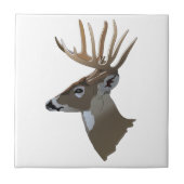 Hirschprofil Fliese (Vorderseite)