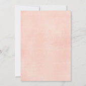 Hirschrosa Glitzer Winter Geburtstagseinladung Einladung (Rückseite)