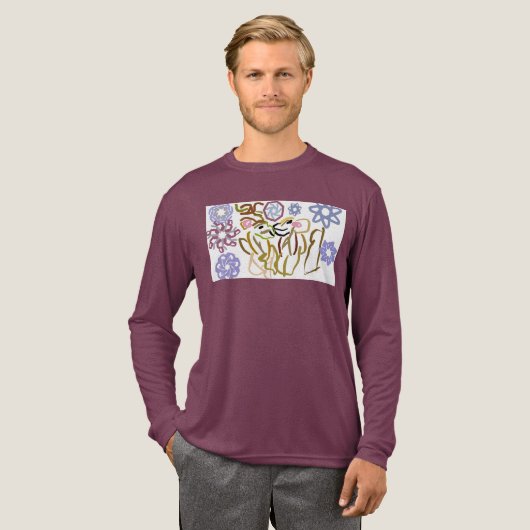 Hirschs Winterliebhaber  Tri-Blend Shirt (Volle Vorderseite)