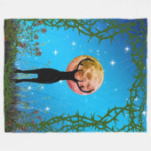 Hirschsaison "Hirsch in den Dicken" Fleecedecke (Vorderseite (Horizontal))