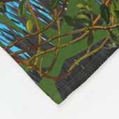 Hirschsaison "Hirsch in den Dicken" Fleecedecke (Ecke)