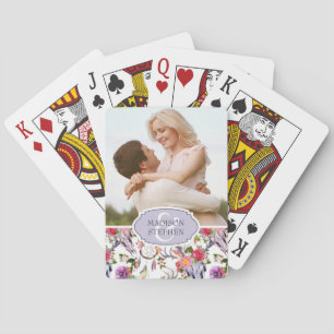 Hirschschädel, Blumen & Traumfänger - Hochzeitsph Spielkarten