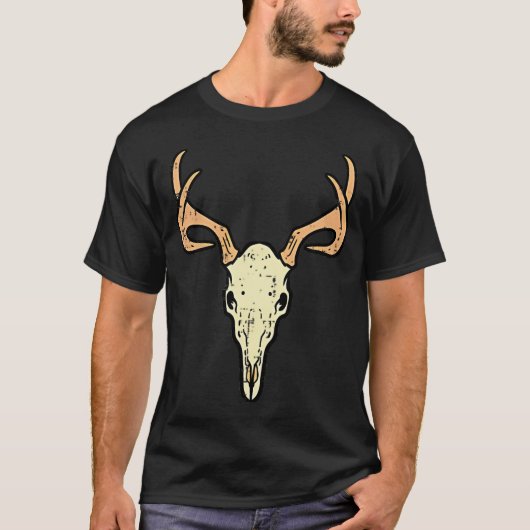 Hirschschädel Buck Elfenjäger Männer Frauen T-Shirt (Vorderseite)