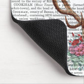 Hirschschädel mit Blume 2 Mousepad (Ecke)