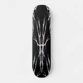 Hirschschädel-Stamm Tattoo Design - weiß auf schwa Skateboard (Vorderseite)