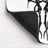 Hirschschädel-Stammbauweise für Hirschjäger schwar Mousepad (Ecke)