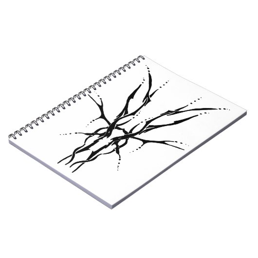 Hirschschädel-Stammbauweise für Hirschjäger schwar Notizblock (Linke Seite)