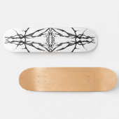 Hirschschädel-Stammbauweise für Hirschjäger schwar Skateboard (Horizontal)