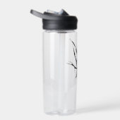 Hirschschädel-Stammbauweise für Hirschjäger schwar Trinkflasche (Rechts)