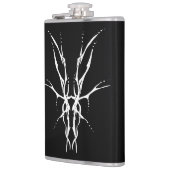 Hirschschädel-Stammbauweise für Hirschjäger weiß Flachmann (Links)