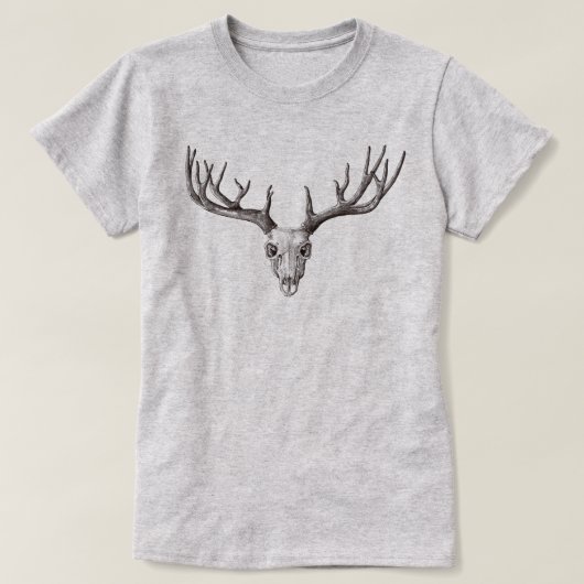 Hirschschädel T-Shirt (Design vorne)