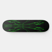 Hirschschädel - Tattoo - grün Skateboard (Horizontal)