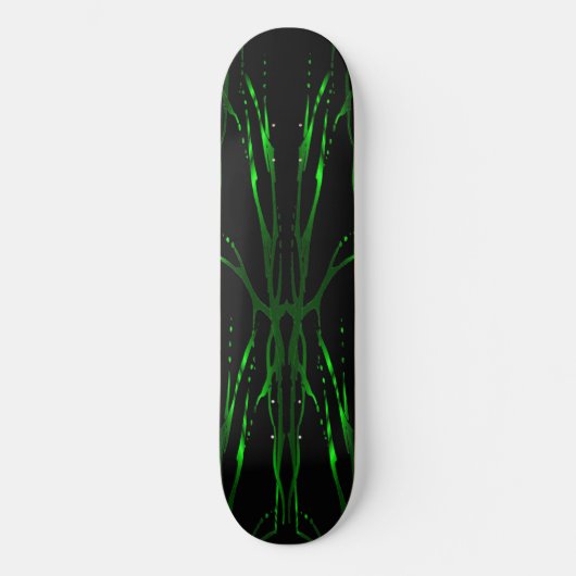 Hirschschädel - Tattoo - grün Skateboard (Vorderseite)