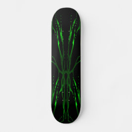 Hirschschädel - Tattoo - grün Skateboard