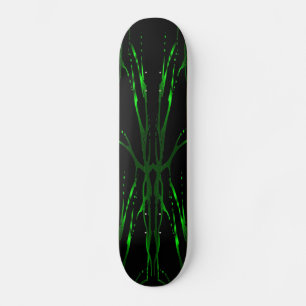 Hirschschädel - Tattoo - grün und schwarz Skateboard