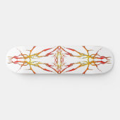 Hirschschädel - Tattoo - rot Skateboard (Horizontal)