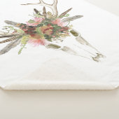 Hirschschädel und Blume Sherpadecke (3/4)