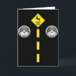 Hirschscheinwerfer Mit Straßenmarkierungen Paarkos Karte<br><div class="desc">Hirschscheinwerfer Mit Straßenmarkierungen Paarkostüm Halloween</div>