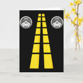 Hirschscheinwerfer Mit Straßenmarkierungen Paarkos Karte (Gelbe Blume)