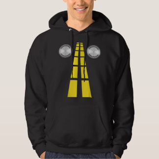 Hirschscheinwerfer mit Straßenmarkierungen vereini Hoodie
