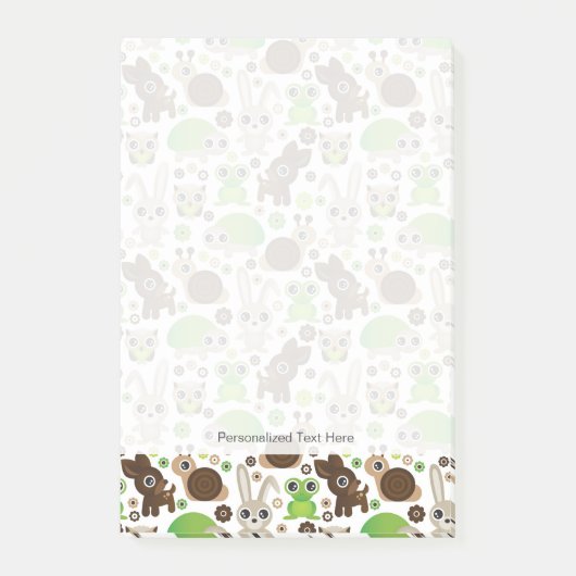 Hirschschildkröte Post-it Klebezettel (Vorderseite)