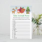 HirschSchlitten mit Geschenken Baby Animals Name G (Stehend Vorderseite)