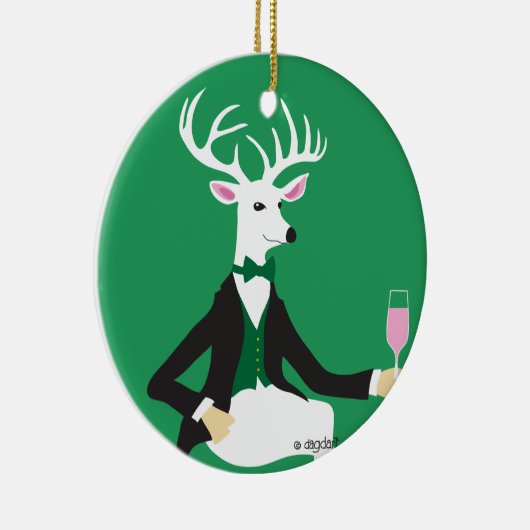 Hirschschmuck-Keramik Keramik Ornament (Rechts)