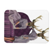 Hirschschweine in Lila Kleider.jpg Magnet (Horizontal)