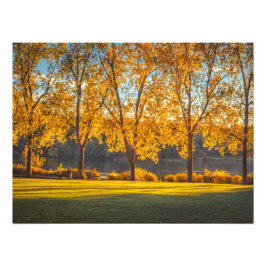 Hirschsee im Herbst Fotodruck