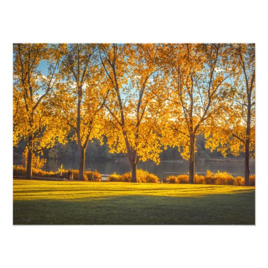 Hirschsee im Herbst Fotodruck (Vorne)