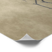 Hirschskelett Poster (Ecke)