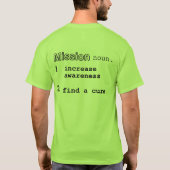 Hirschsprungs Krankheits-Bewusstsein T-Shirt (Rückseite)