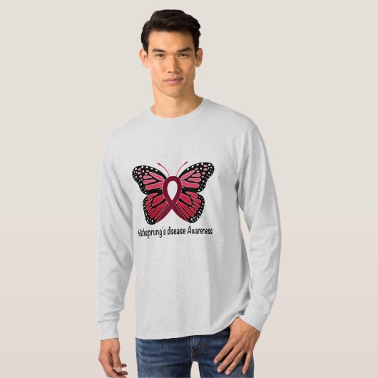 Hirschsprungs Krankheits-Schmetterling der T-Shirt (Vorne ganz)