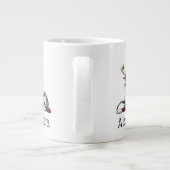 Hirschstag mit Fern Heraldic Wappen Emblem Jumbo-Tasse (Rückseite)