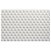 Hirschstag mit Fern Heraldic Wappen Emblem Stoff (Fat Quarter (45,7 x 55,9 cm))