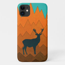 Hirschstag Silhouette Herbst farbenfroh Abstrakt Case-Mate iPhone Hülle