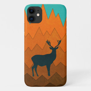 Hirschstag Silhouette Herbst farbenfroh Abstrakt Case-Mate iPhone Hülle