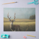 Hirschstag stehend im Grasdekoupage Seidenpapier (Basteln)