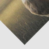 Hirschstag stehend im Grasdekoupage Seidenpapier (Detail)