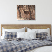 Hirschstarre Leinwanddruck (Insitu (Schlafzimmer))