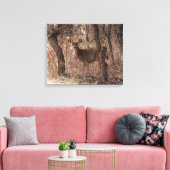 Hirschstarre Leinwanddruck (Insitu (Wohnzimmer))