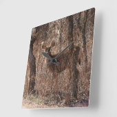 Hirschstarre Quadratische Wanduhr (Winkel)