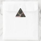 Hirschsticker Dreieckiger Aufkleber (Tasche)