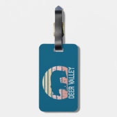 Hirschtal Utah Retro Bär Gepäckanhänger (Rückseite vertikal)