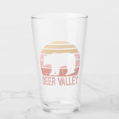 Hirschtal Utah Retro Bär Glas (Vorderseite)