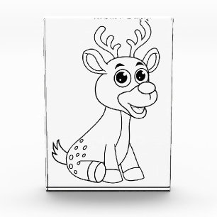 Hirschtier Baby Young Animal Niedlich Postcard P Fotoblock